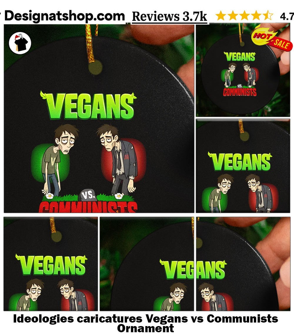 Ideologies caricatures Vegans vs Communists shirt