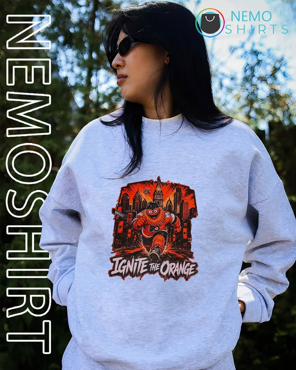 Ignite the Orange Gritty running Philadelphia Flyers shirt