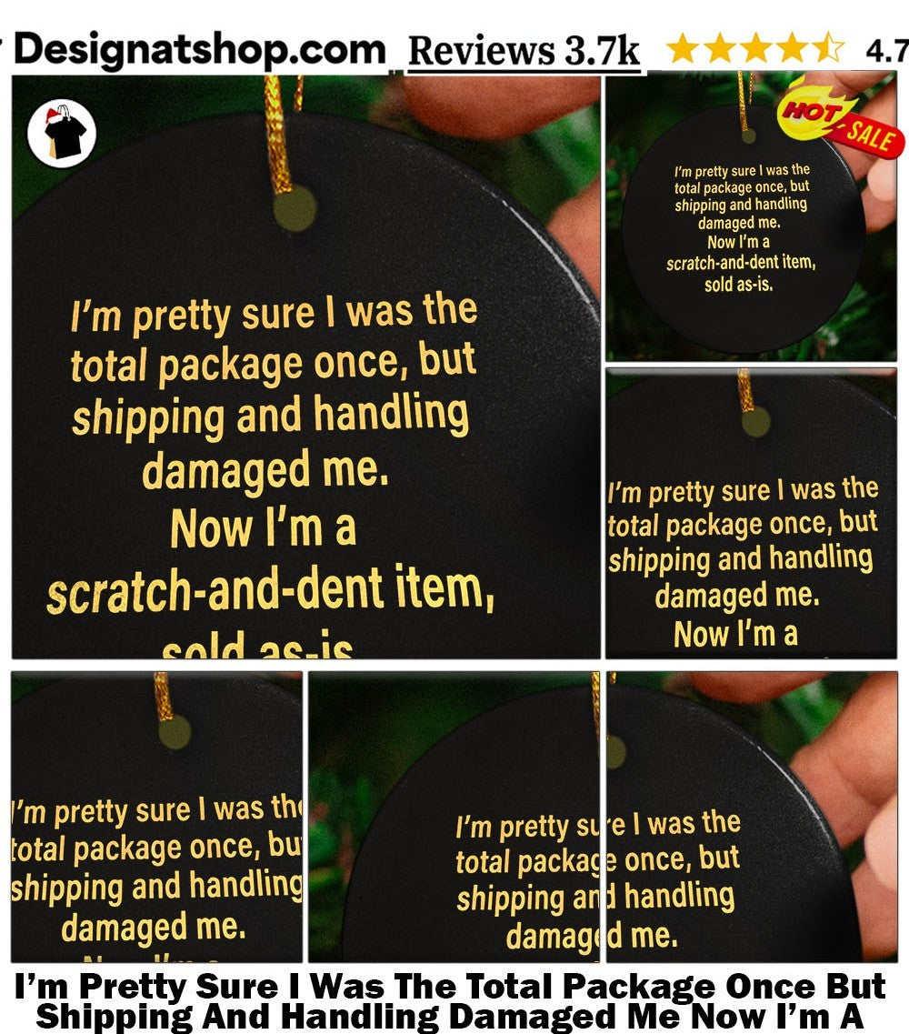 I’m Pretty Sure I Was The Total Package Once But Shipping And Handling Damaged Me Now I’m A Scratch And Dent Item Sold As Is Shirt