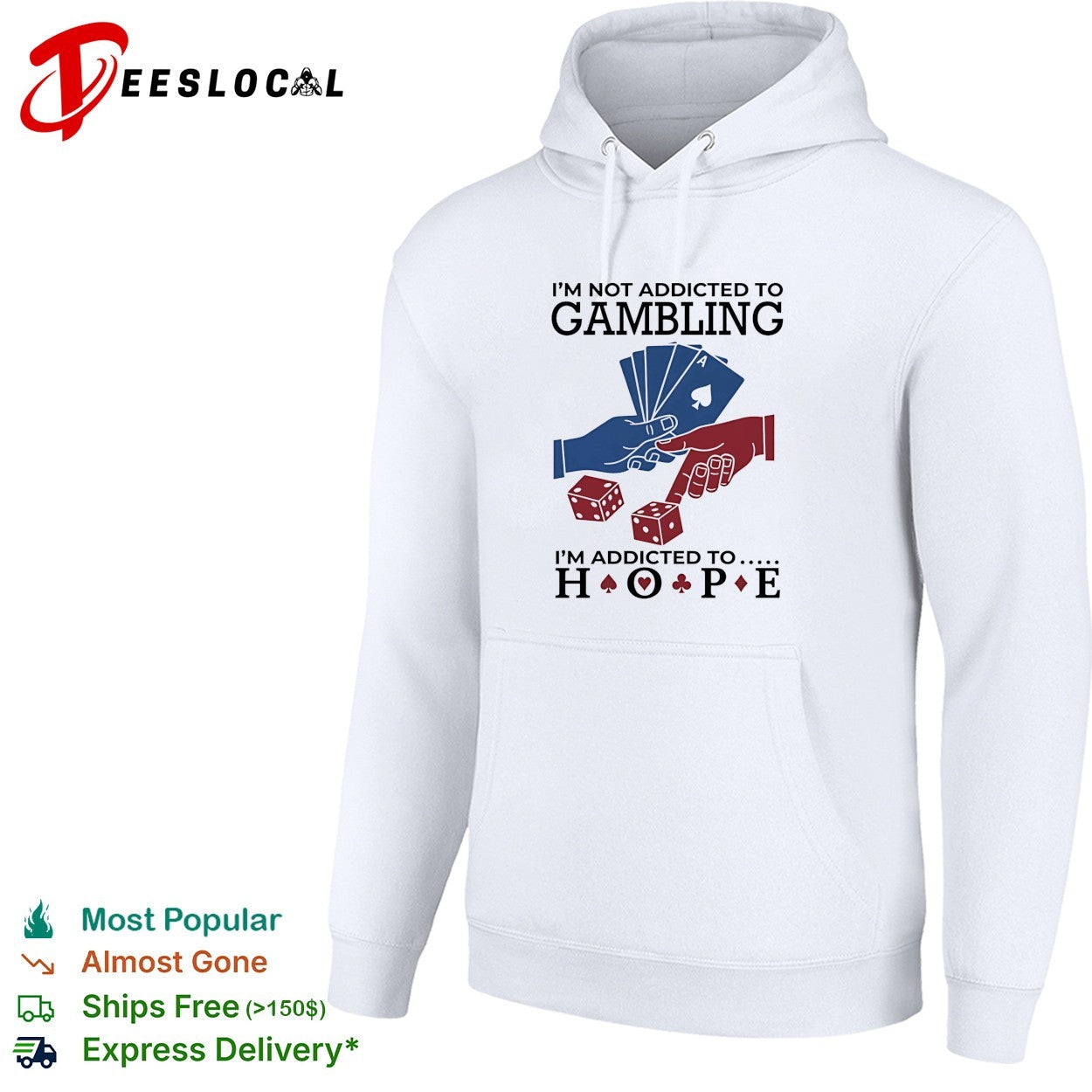 I’m not addictedto gambling I’m addicted to hope vintage shirt