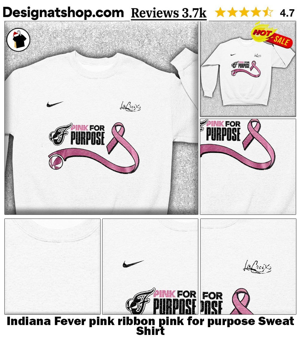 Indiana Fever pink ribbon pink for purpose shirt