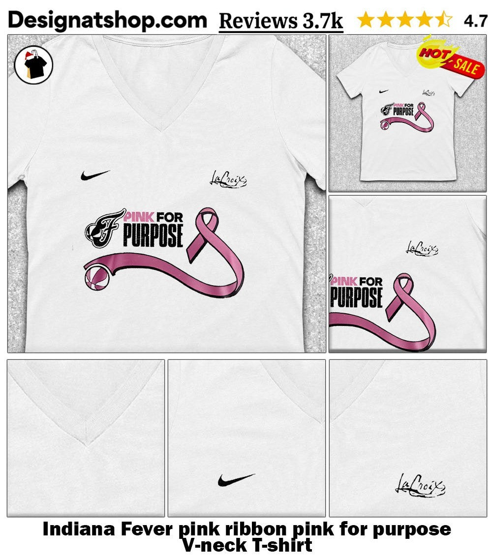 Indiana Fever pink ribbon pink for purpose shirt