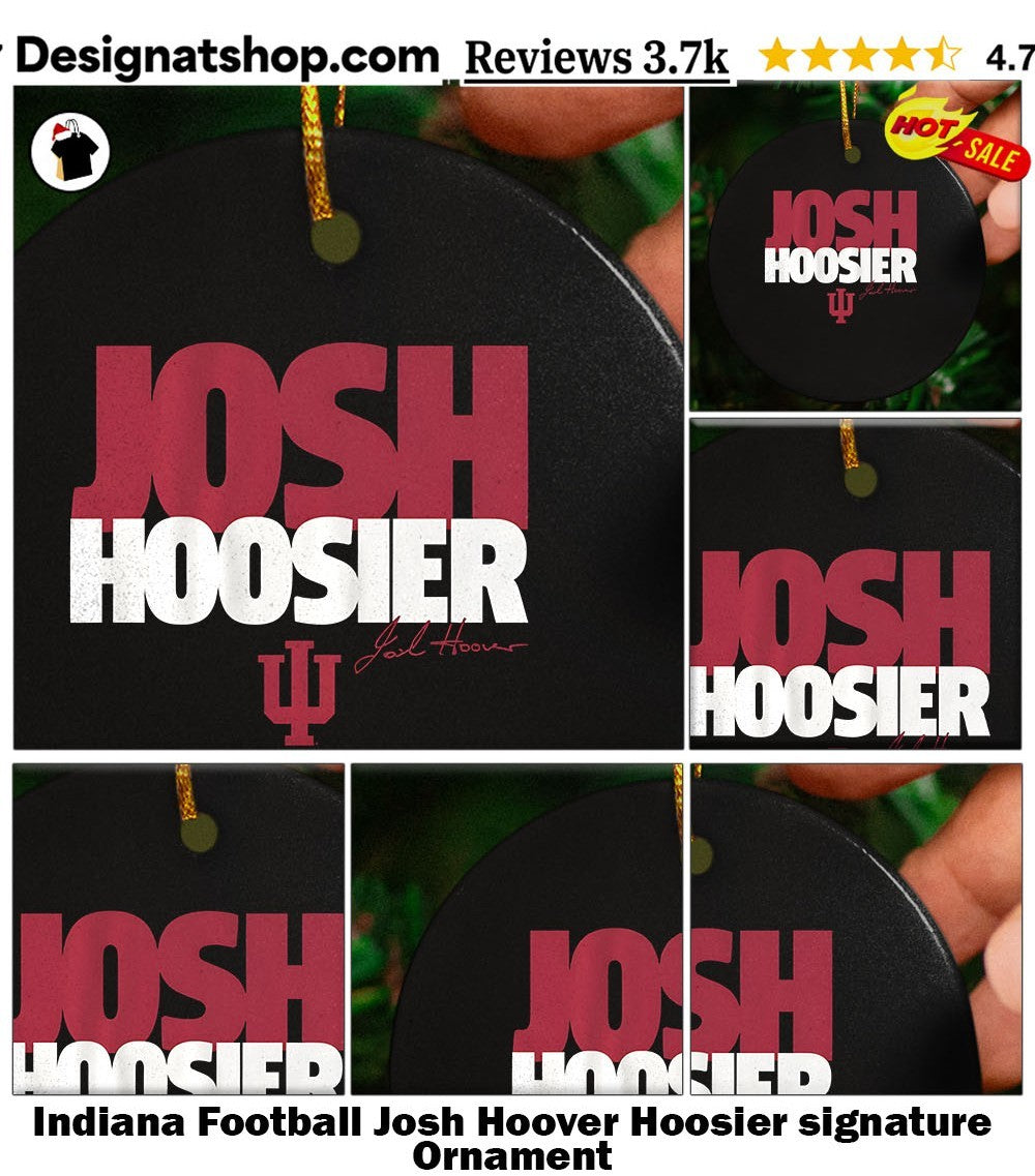 Indiana Football Josh Hoover Hoosier signature shirt