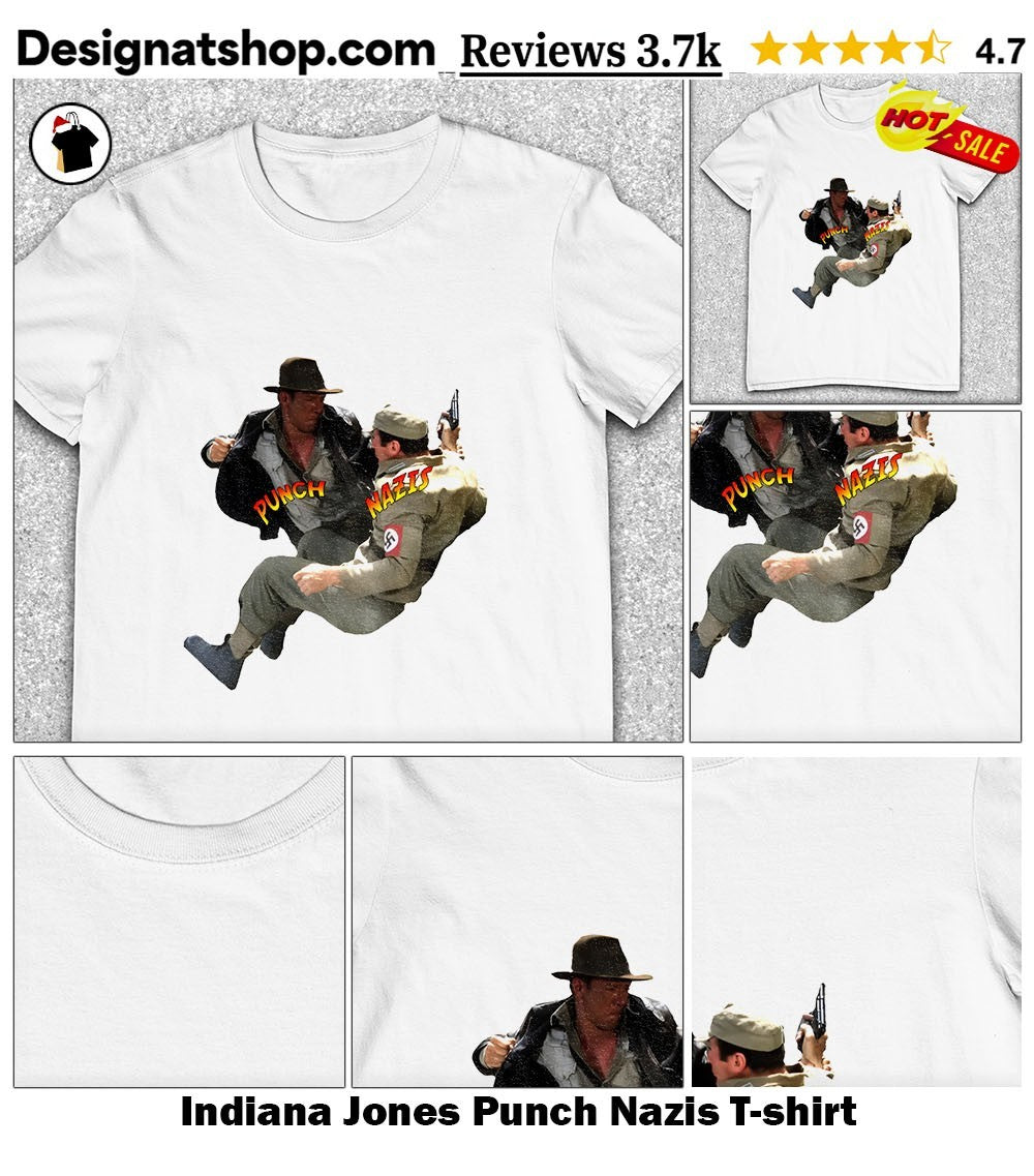 Indiana Jones Punch Nazis shirt