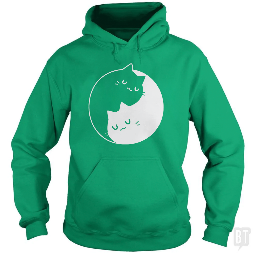 Yin Yang Cats Hoodie