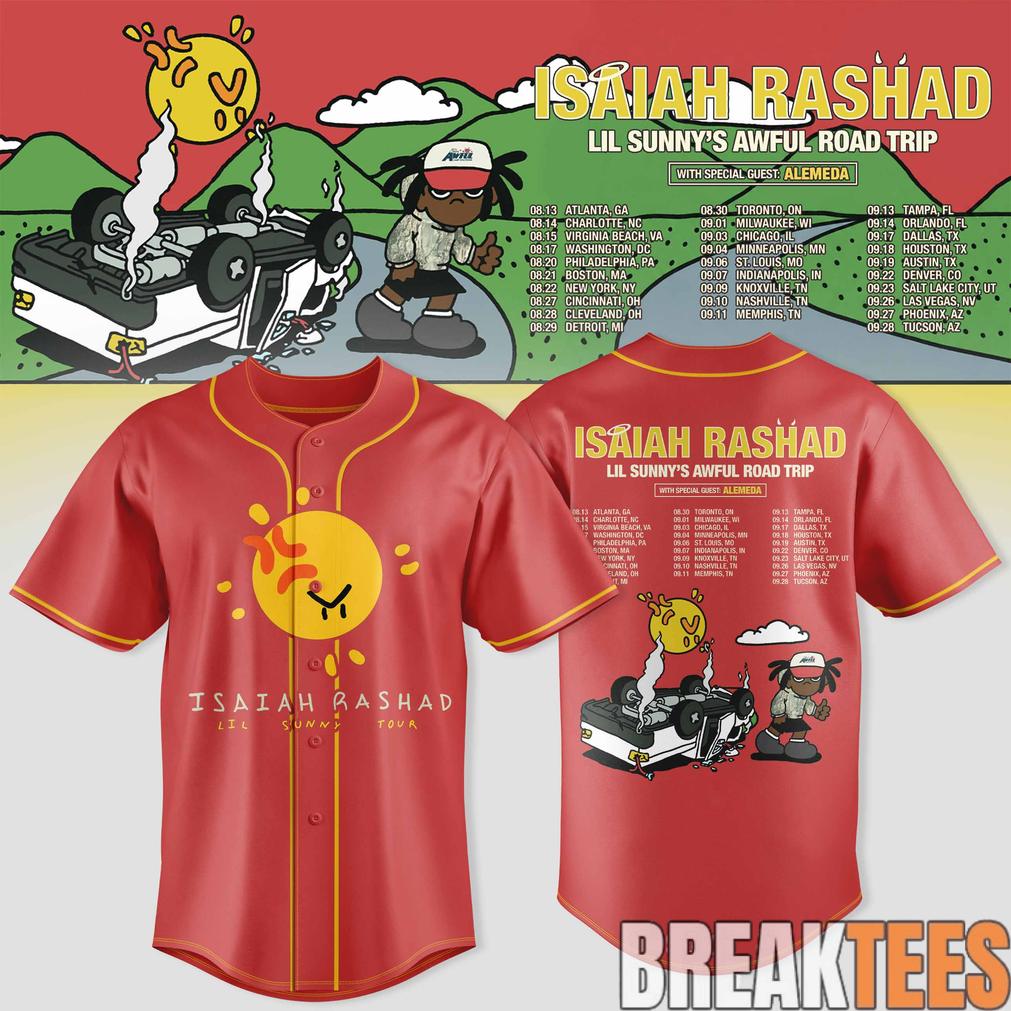 Isaiah Rashad Lil Sunny’s Awful Road Trip Tour Limited Jersey