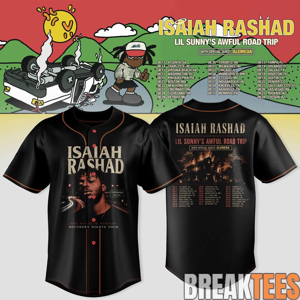 Isaiah Rashad Lil Sunny’s Awful Road Trip Tour Limited Jersey