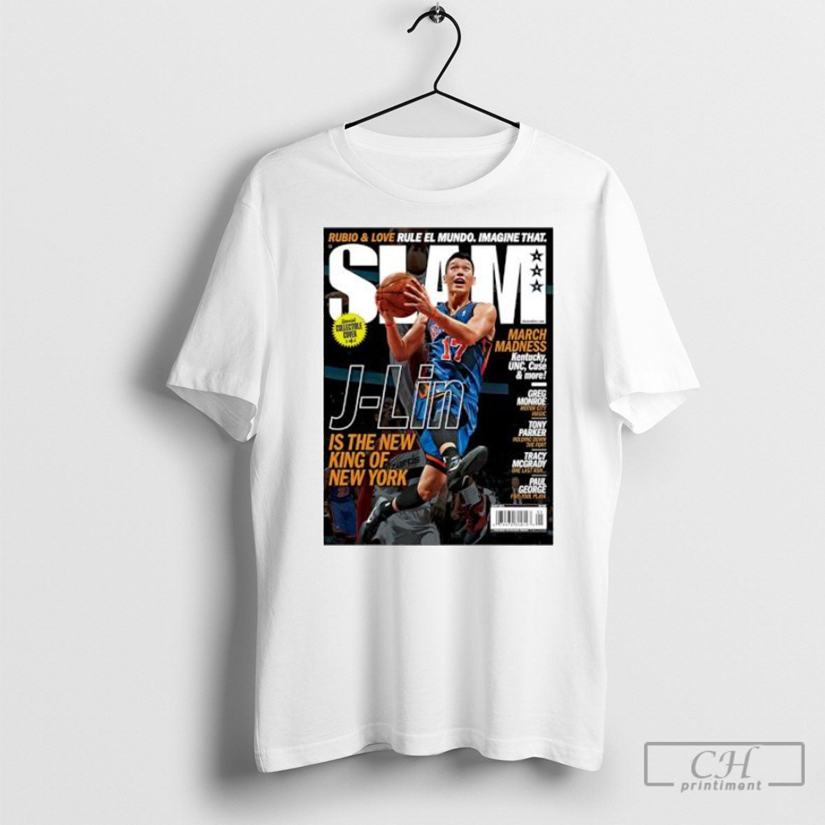 J Lin Is The New King Of New York Basketball Posters White Shirt