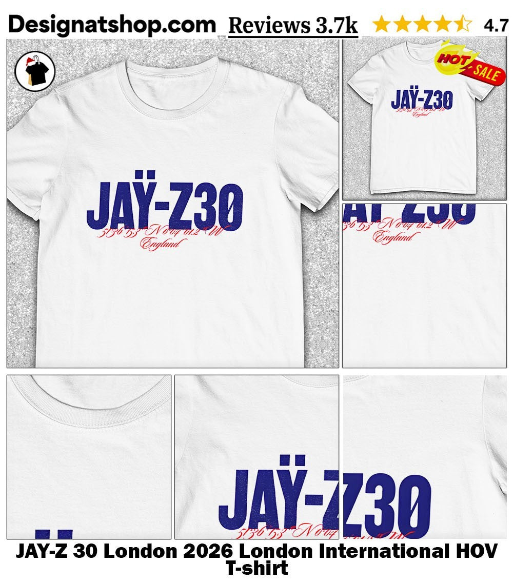 JAY-Z 30 London 2026 London International HOV shirt