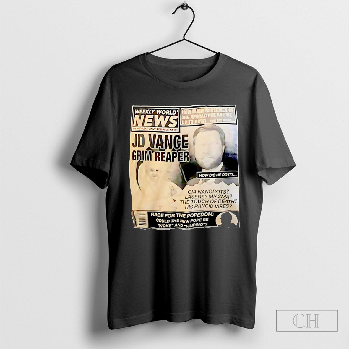 Jd Vance Grim Reaper Race For The Popedom Tee Shirt