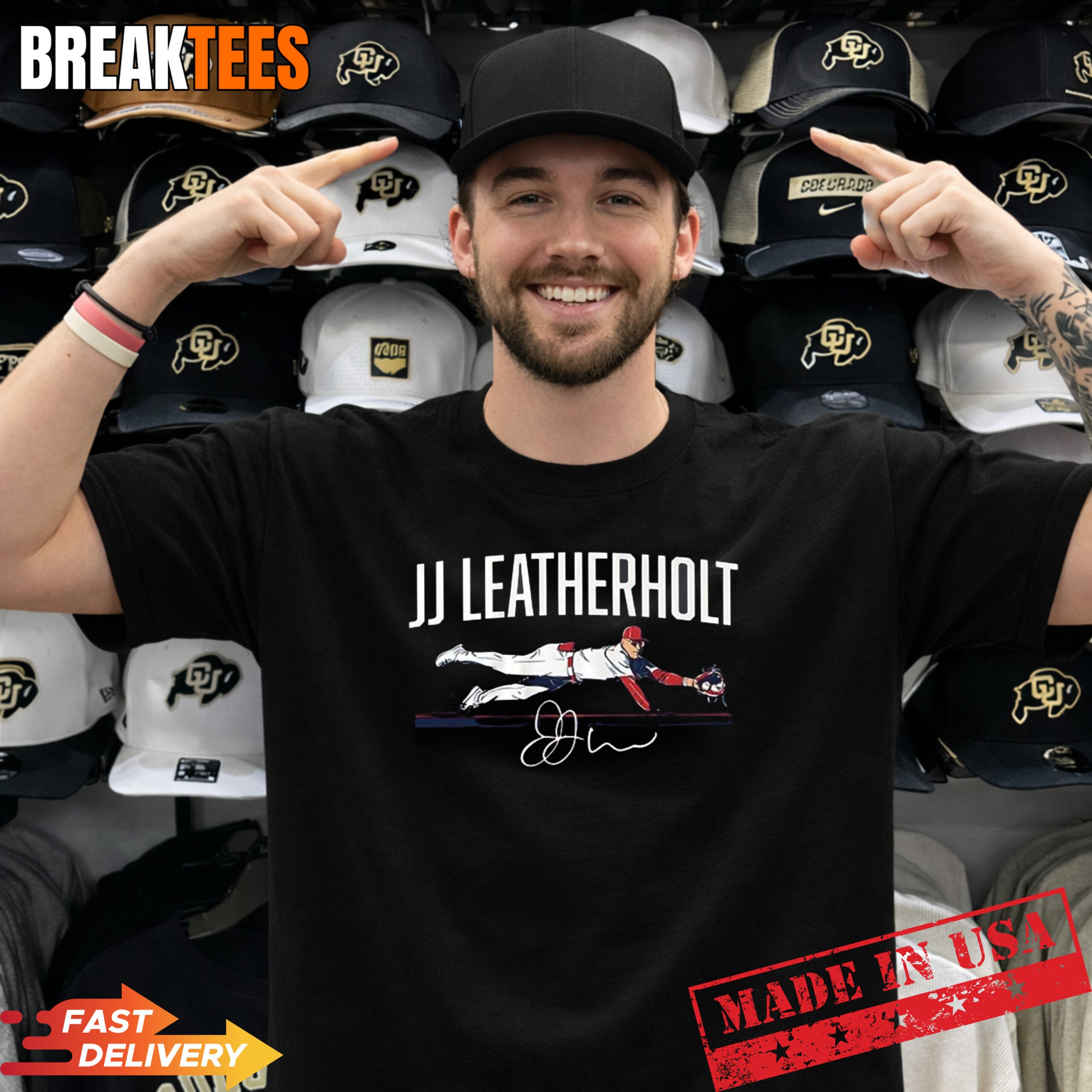 JJ Wetherholt St. Louis Cardinals MLB Leatherholt signature t-shirt