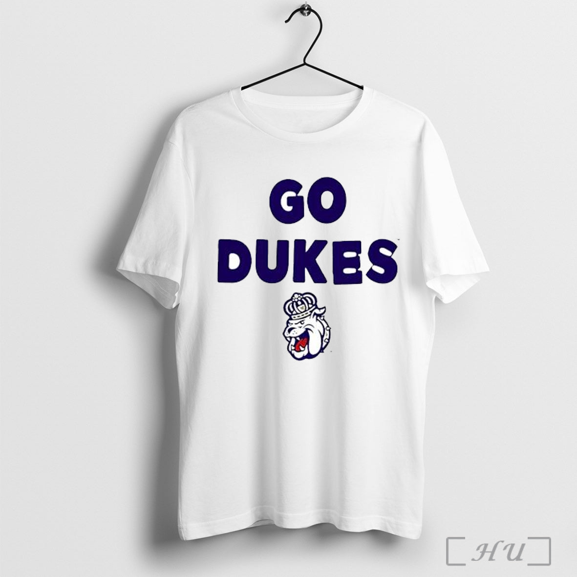 Jmu Dukes Go Dukes Slogan Logo T Shirt