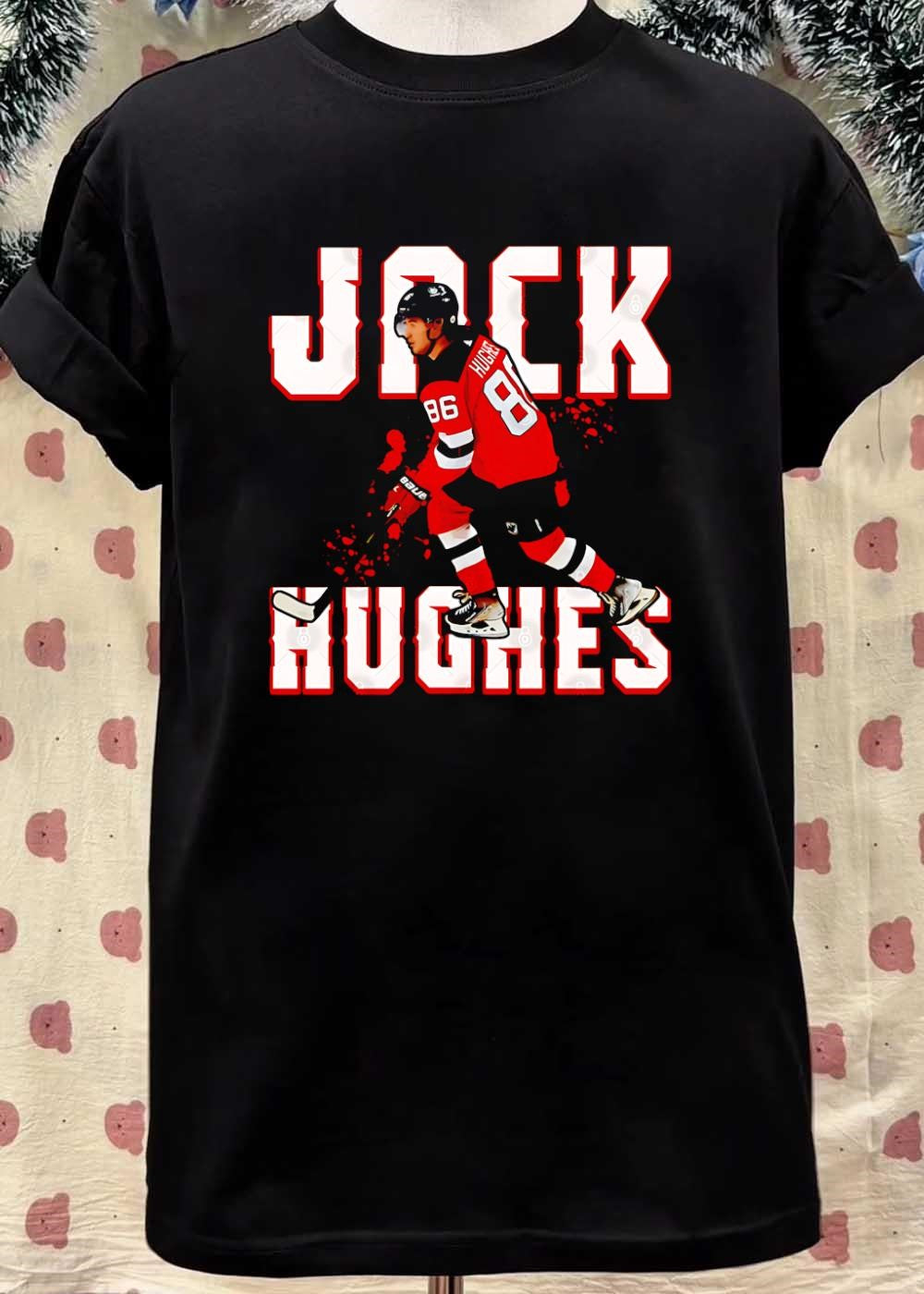 Jack Hughes Hockey Jersey Jack Hughes New Jersey Devils Shirt