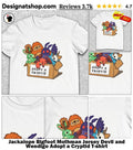 Jackalope Bigfoot Mothman Jersey Devil and Wendigo Adopt a Cryptid shirt
