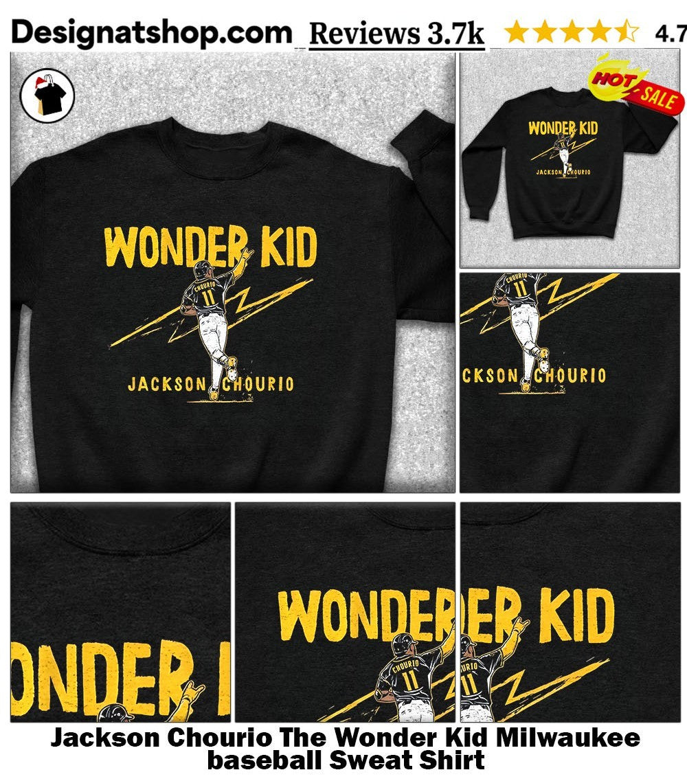 Jackson Chourio The Wonder Kid Milwaukee baseball shirt