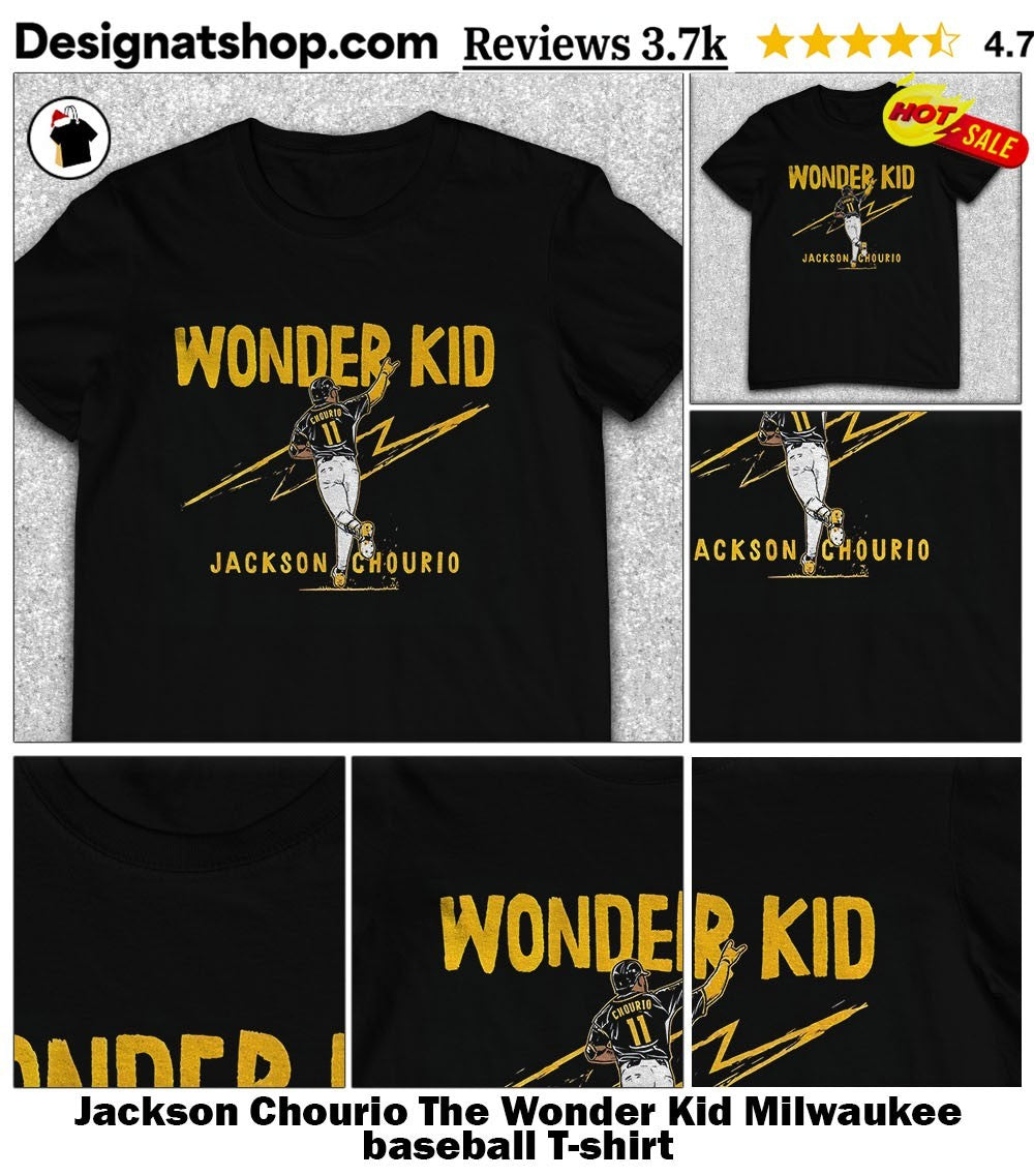 Jackson Chourio The Wonder Kid Milwaukee baseball shirt