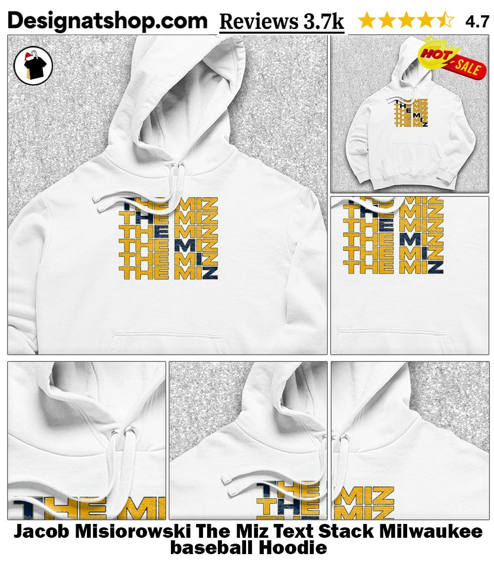 Jacob Misiorowski The Miz Text Stack Milwaukee baseball shirt