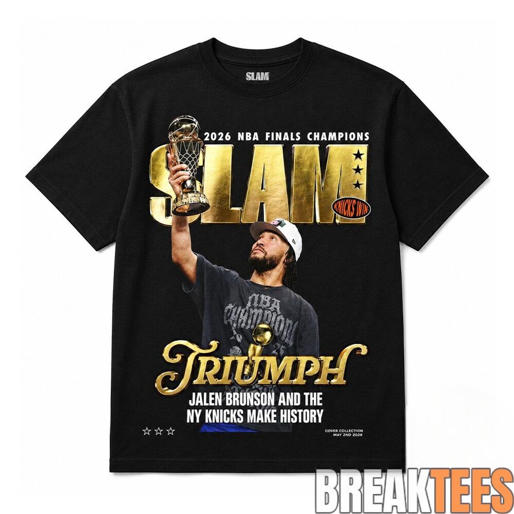 Jalen Brunson Knicks SLAM 2026 NBA Finals Champions Shirt