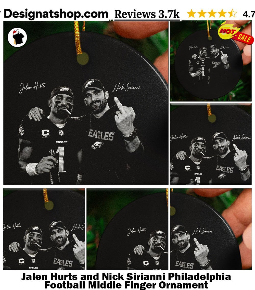 Jalen Hurts and Nick Sirianni Philadelphia Football Middle Finger shirt