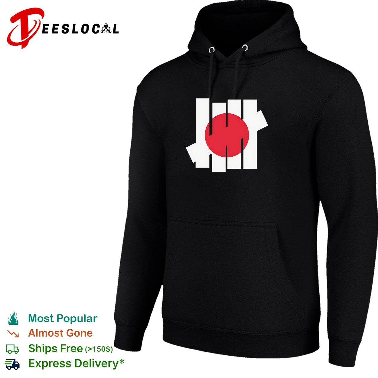 Japan flag x Undefeated logo shirt