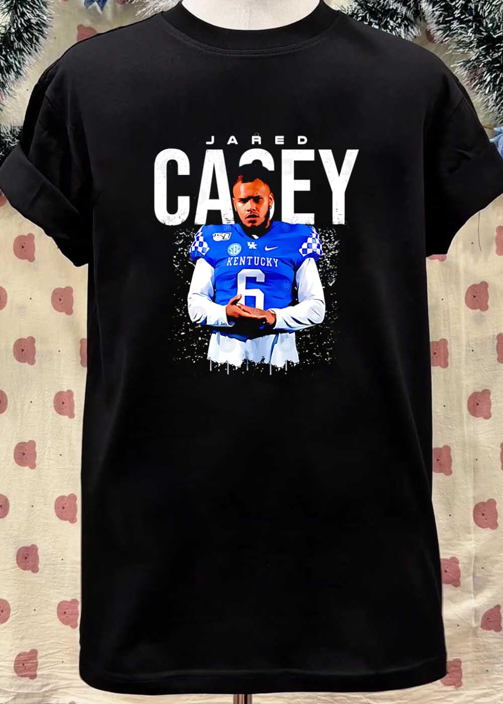 Jared Casey Kentucky Wildcats Football Player Jersey Graphic Shirt