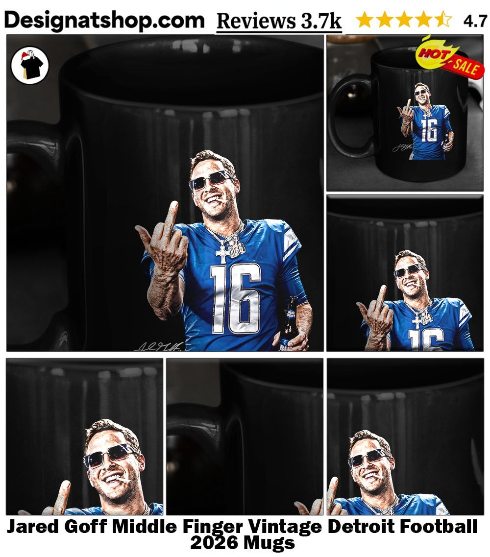 Jared Goff Middle Finger Vintage Detroit Football 2026 shirt