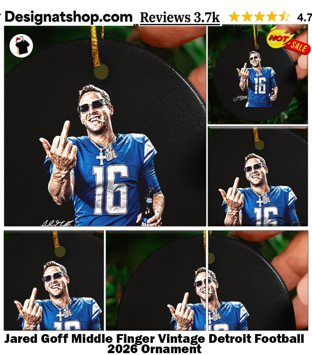 Jared Goff Middle Finger Vintage Detroit Football 2026 shirt