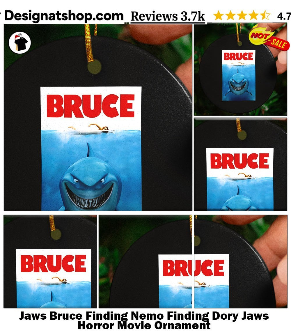 Jaws Bruce Finding Nemo Finding Dory Jaws Horror Movie shirt