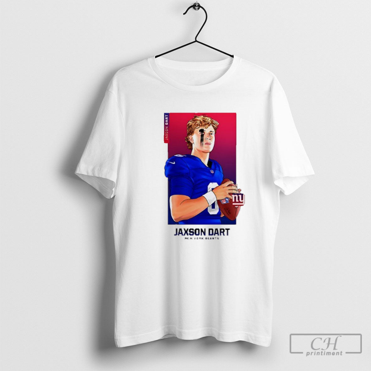 Jaxson Dart New York Giants Art