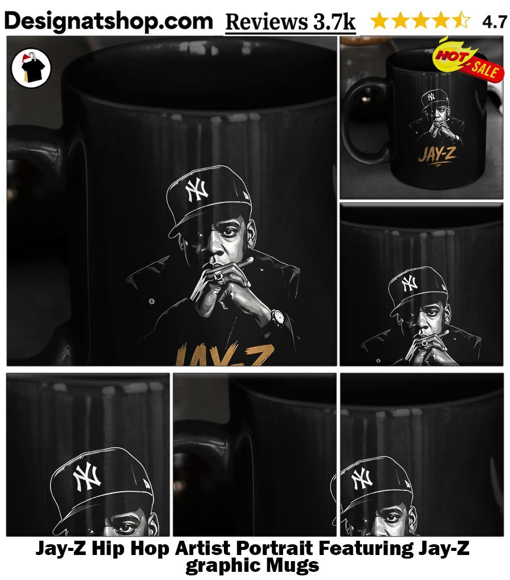 Jay-Z Hip Hop Artist Portrait Featuring Jay-Z graphic shirt