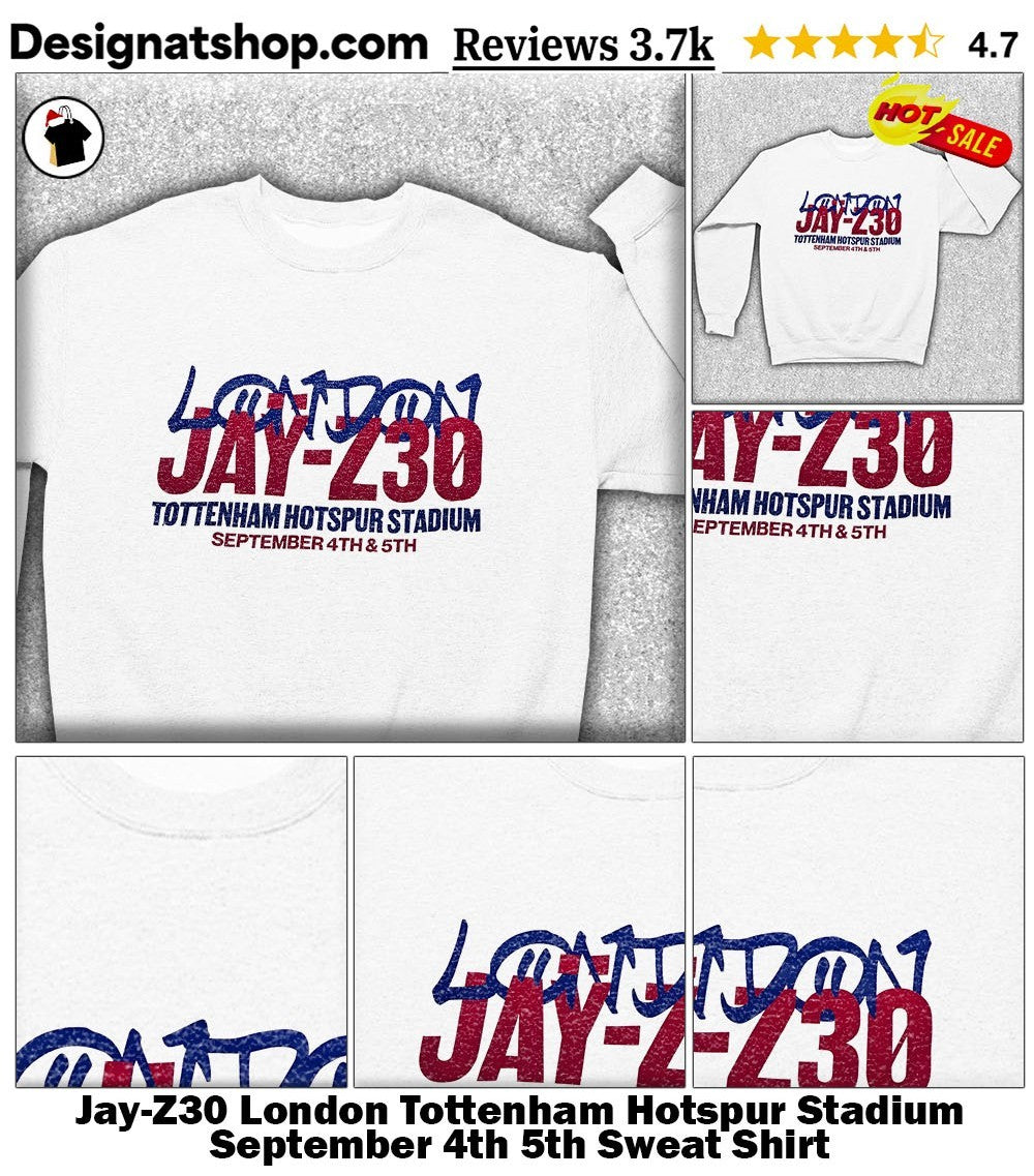 Jay-Z30 London Tottenham Hotspur Stadium September 4th 5th shirt