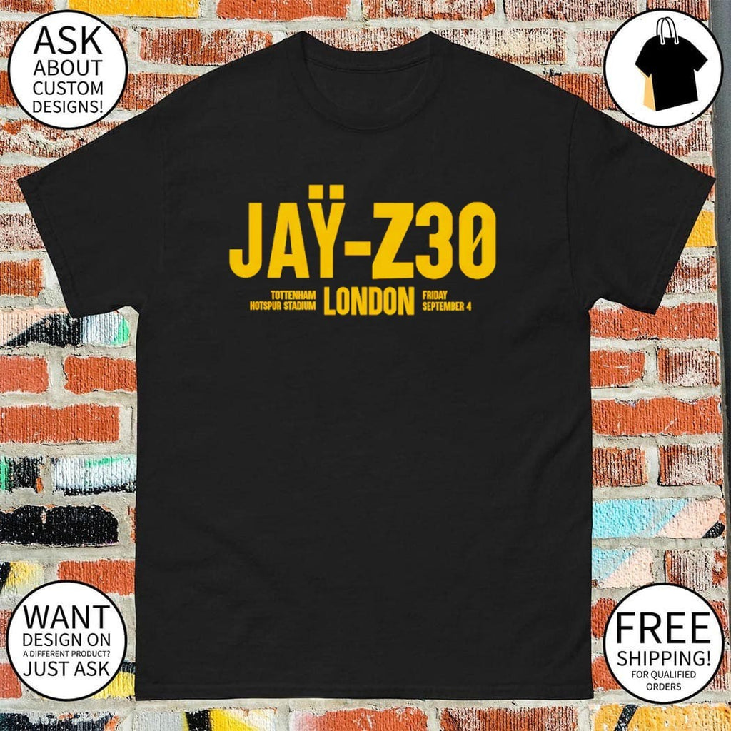 Jay-Z30 London Tour 2026 Tottenham Stadium Concert Hip Hop shirt