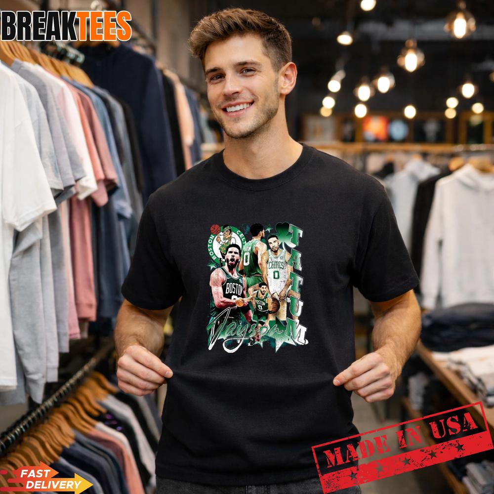 Jayson Tatum Celtics Collage Basketball Fan T-Shirt