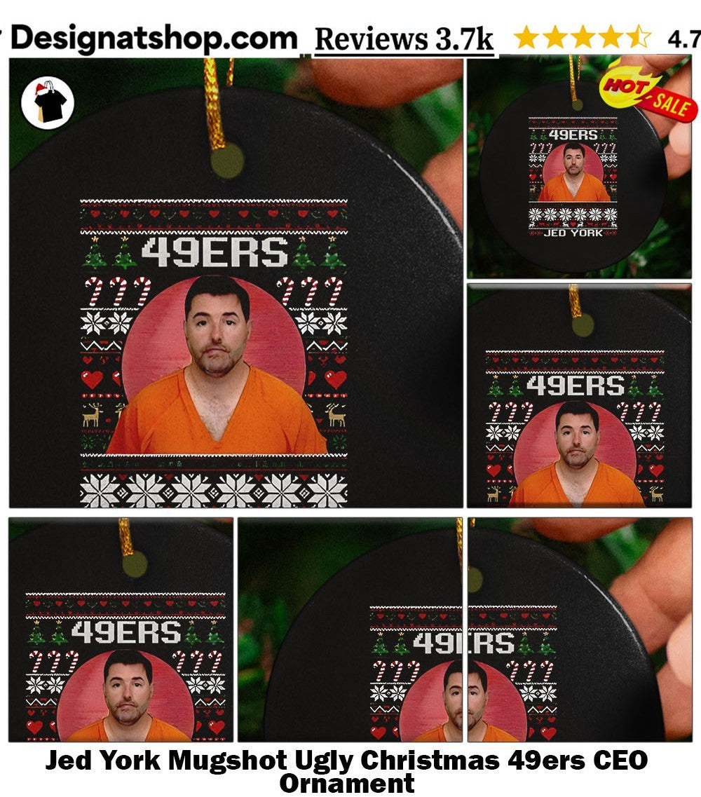Jed York Mugshot Ugly Christmas 49ers CEO shirt