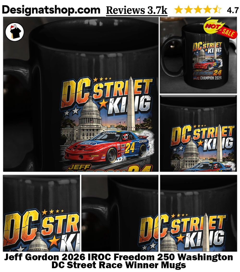 Jeff Gordon 2026 IROC Freedom 250 Washington DC Street Race Winner shirt