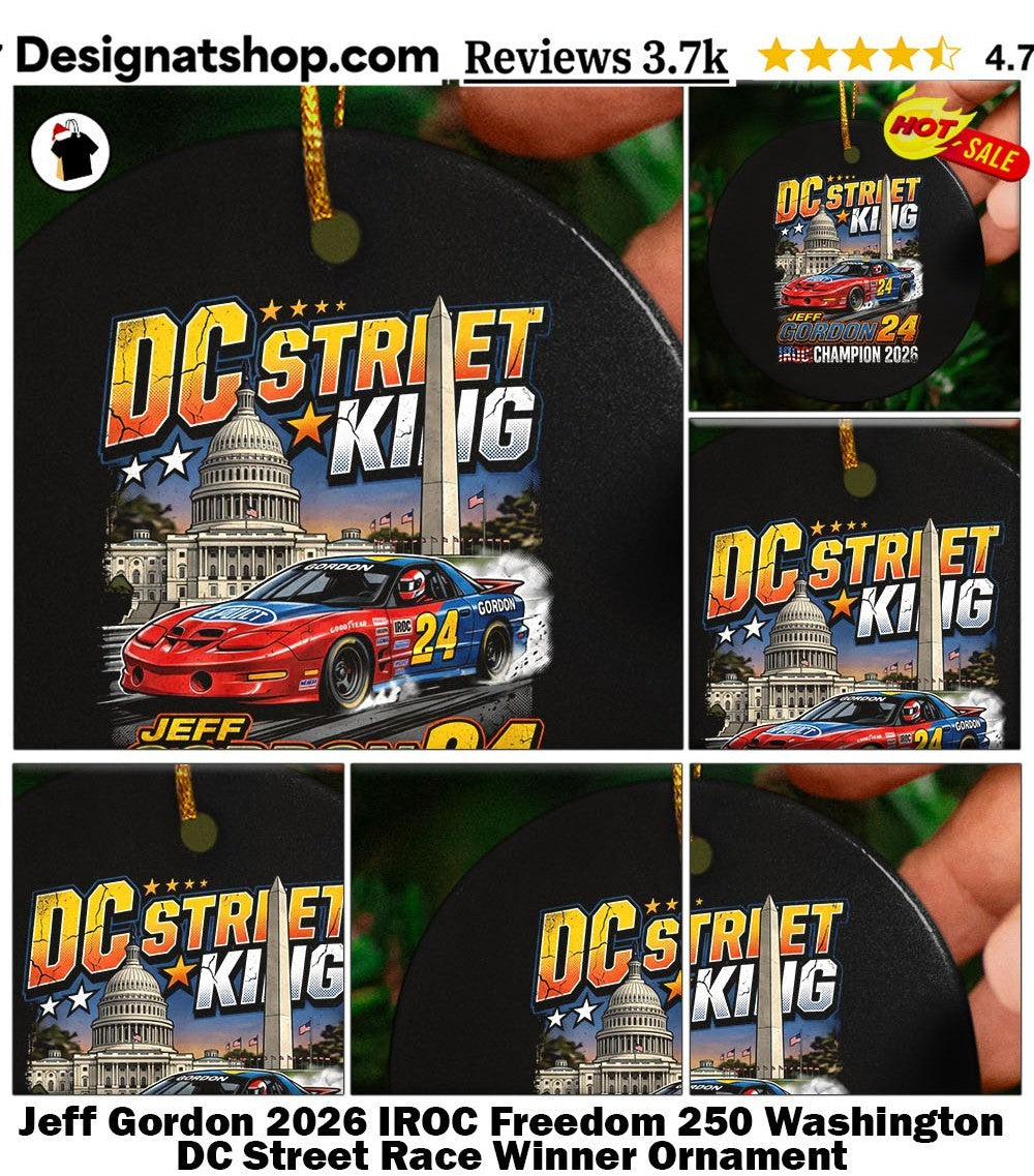 Jeff Gordon 2026 IROC Freedom 250 Washington DC Street Race Winner shirt