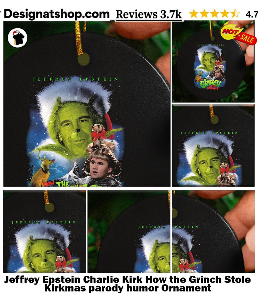 Jeffrey Epstein Charlie Kirk How the Grinch Stole Kirkmas parody humor shirt