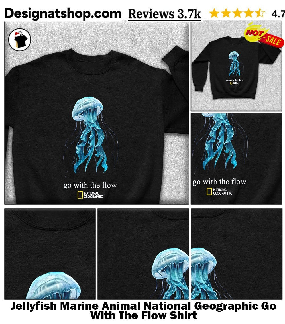 Jellyfish Marine Animal National Geographic Go With The Flow Shirt