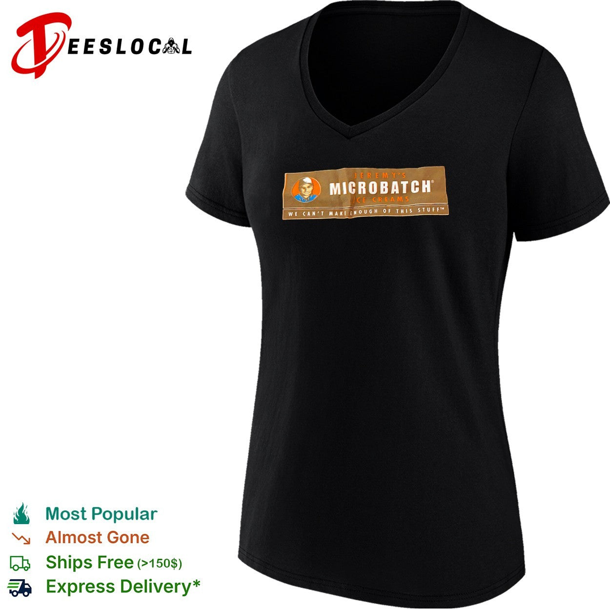 Jeremys Microbatch ice creams we cant make enough of this stuff man face shirt