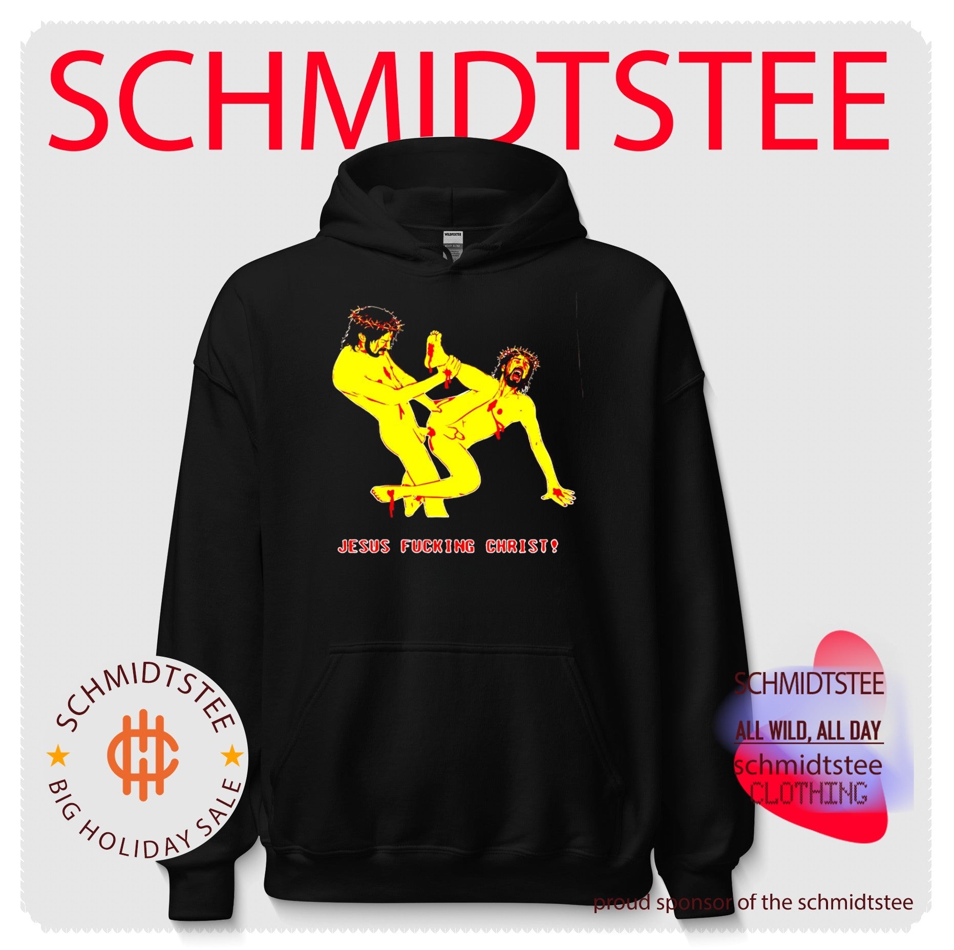 Jesus Fucking Christ blasphemous satire shirt