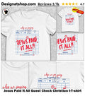 Jesus Paid It All Guest Check Christian t-shirt