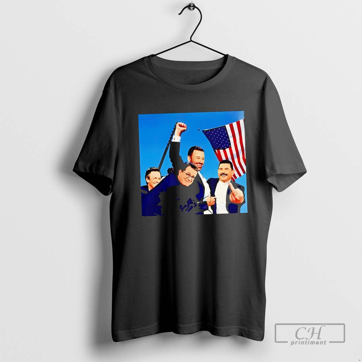 Jimmy Kimmel Trump Fight Parody Long Sleeve
