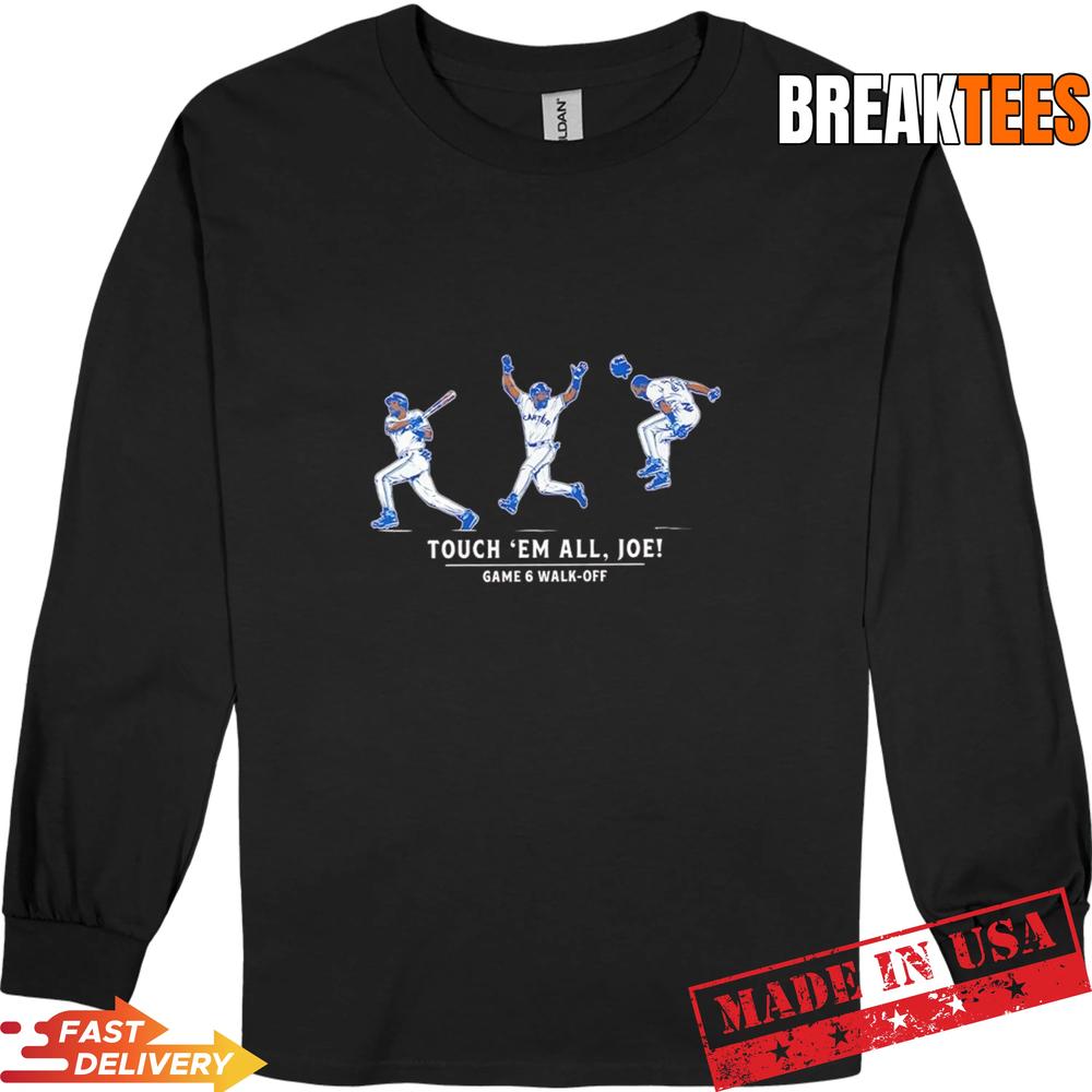 Joe Carter The Game 6 Walk-off touch ’em all Joe MLB player T-Shirt
