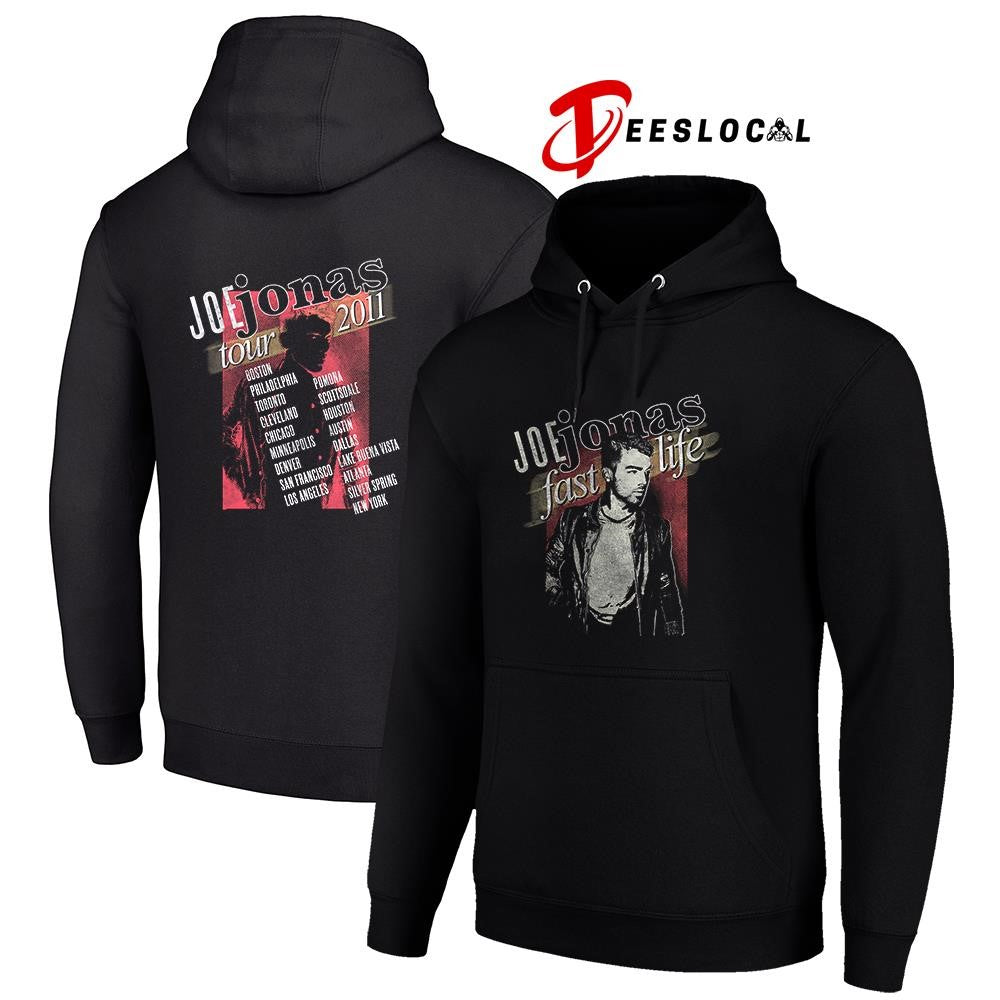 Joe Jonas Fast life 2011 cities portrait graphic shirt