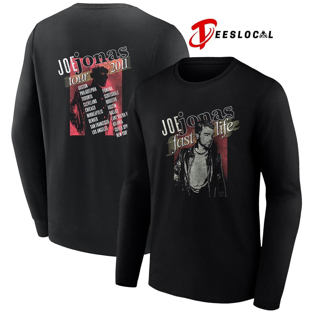 Joe Jonas Fast life 2011 cities portrait graphic shirt