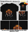 Joe Kevin Nick Brothers Burning Up Tour 2026 signature shirt