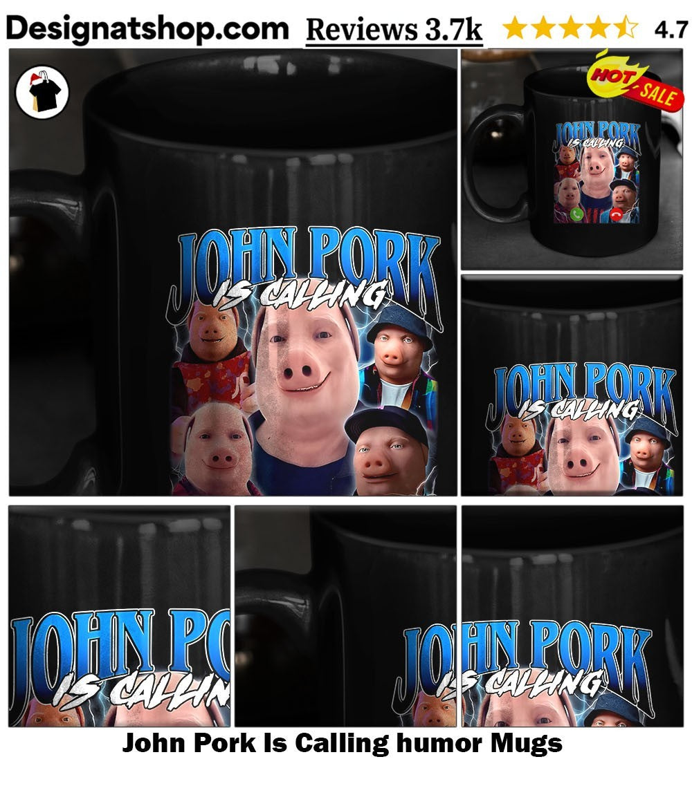 John Pork Is Calling humor shirt