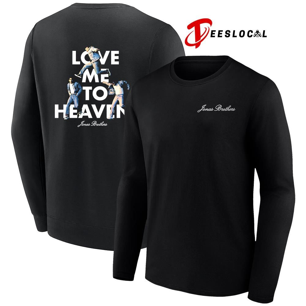 Jonas Brother love me to heaven pose graphic shirt
