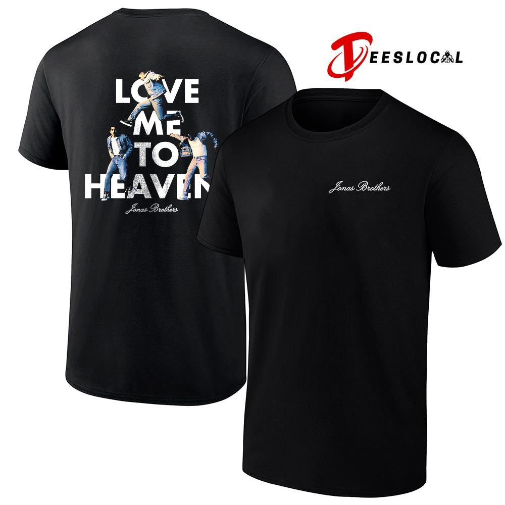 Jonas Brother love me to heaven pose graphic shirt