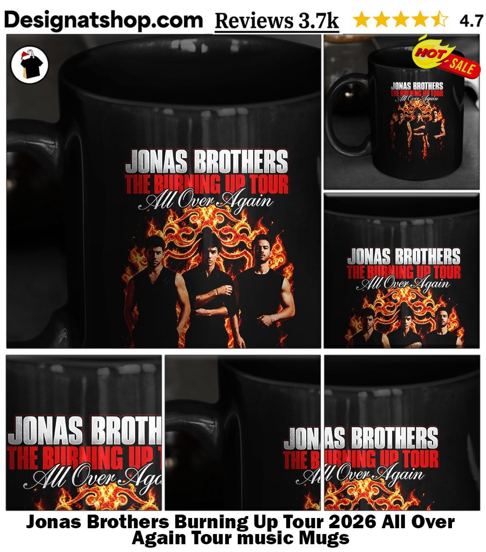 Jonas Brothers Burning Up Tour 2026 All Over Again Tour music shirt